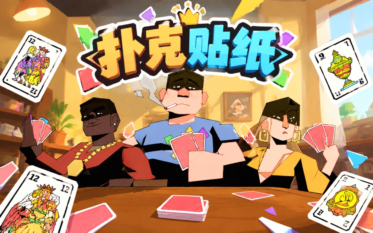 扑克贴纸