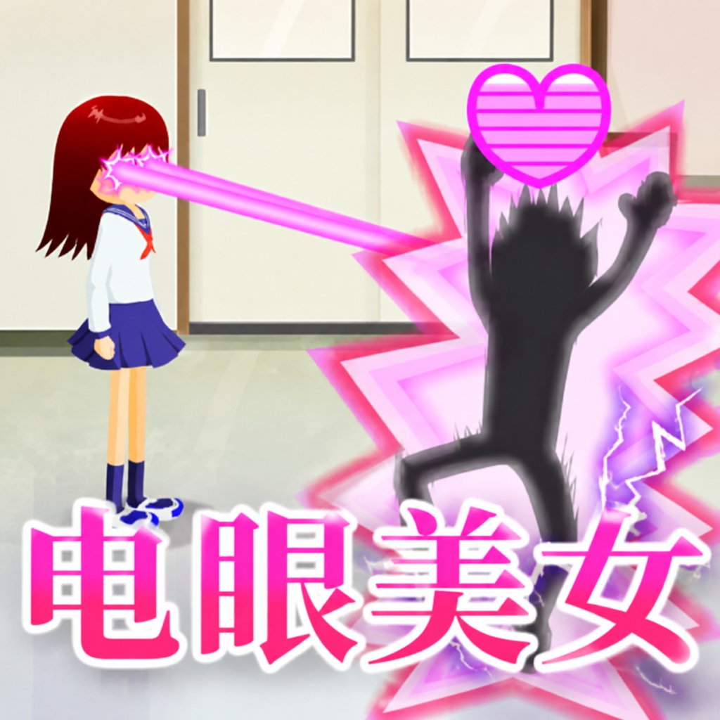 电眼美女
