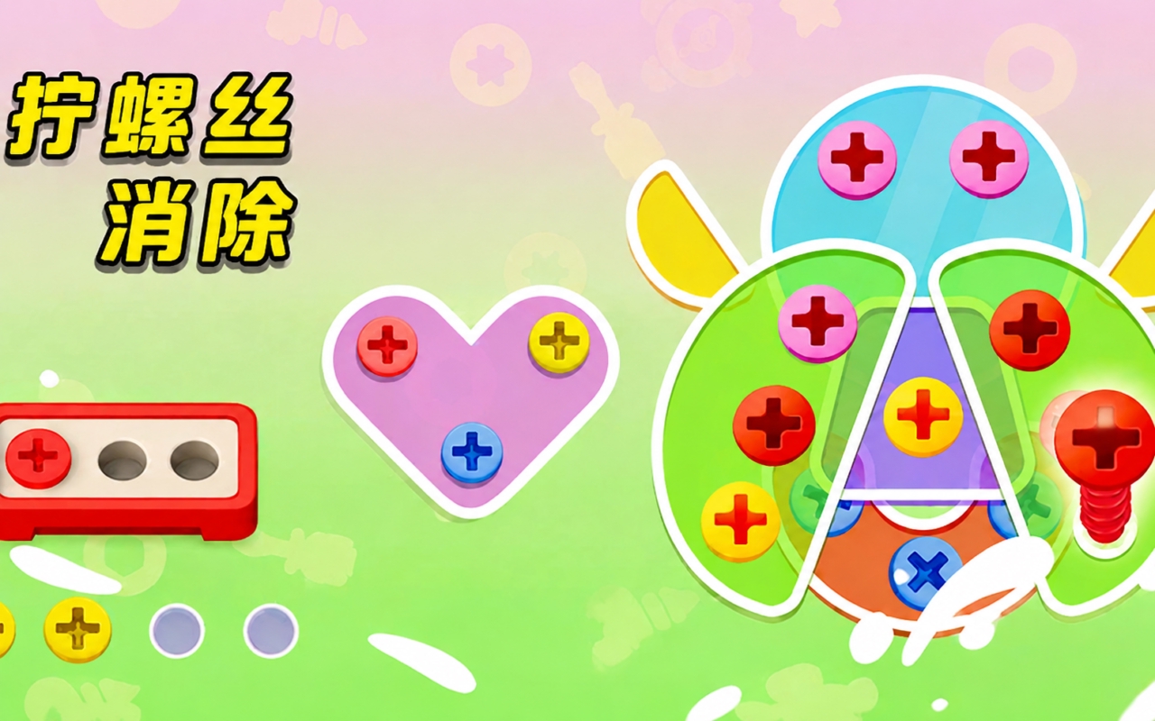 拧螺丝消除