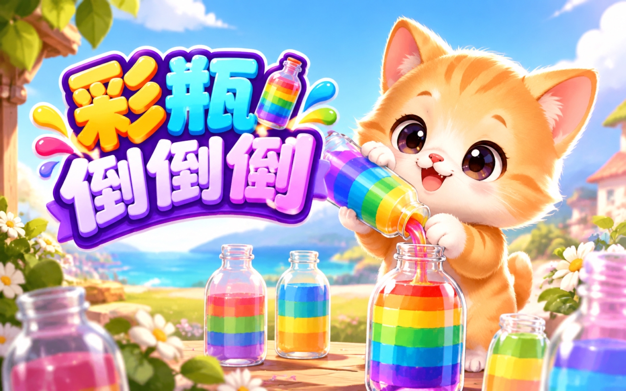 彩瓶倒倒倒
