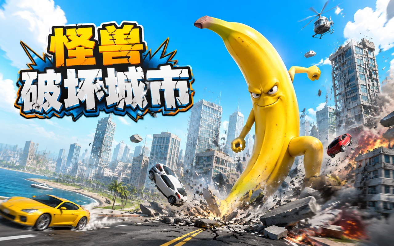 怪兽破坏城市
