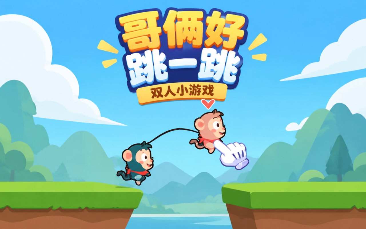 哥俩好跳一跳双人小游戏
