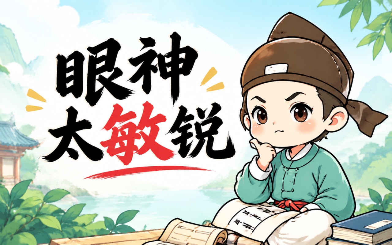 眼神太敏锐