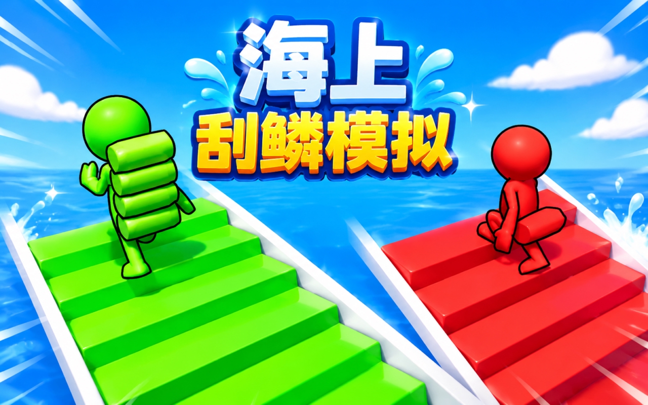 海上刮鳞模拟