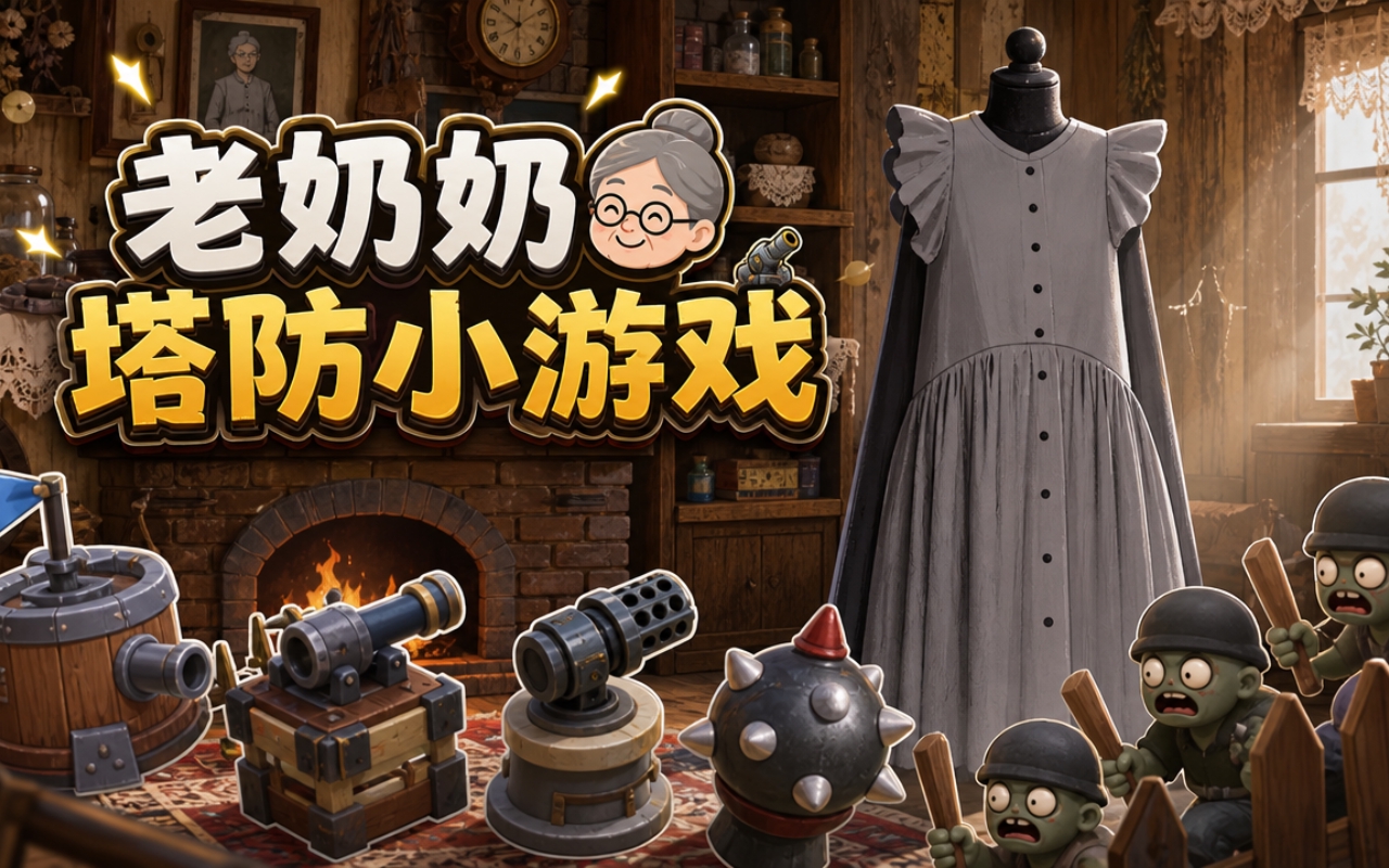 老奶奶塔防小游戏