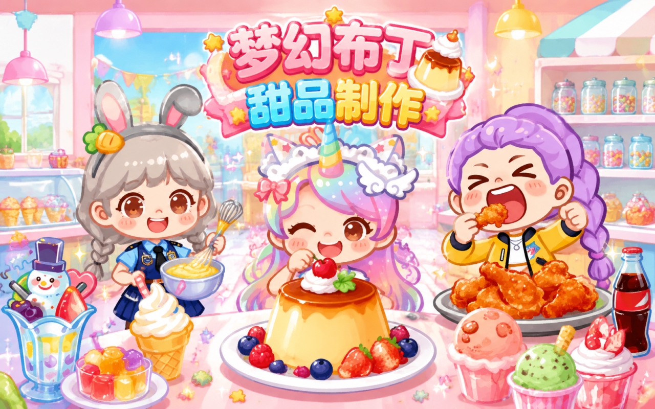 梦幻布丁甜品制作