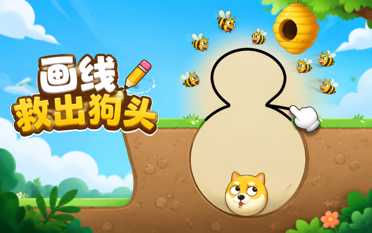 画线救出狗头