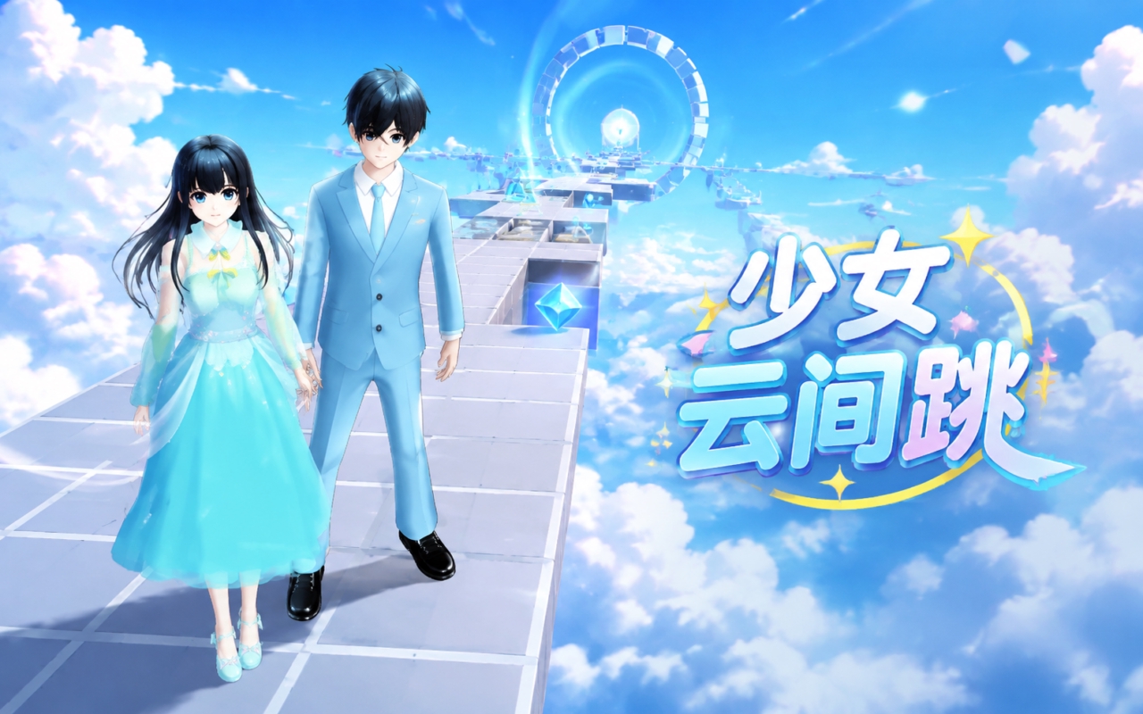 少女云间跳