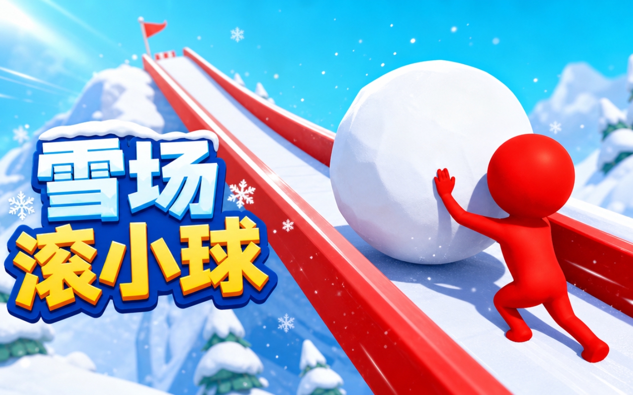 雪场滚小球