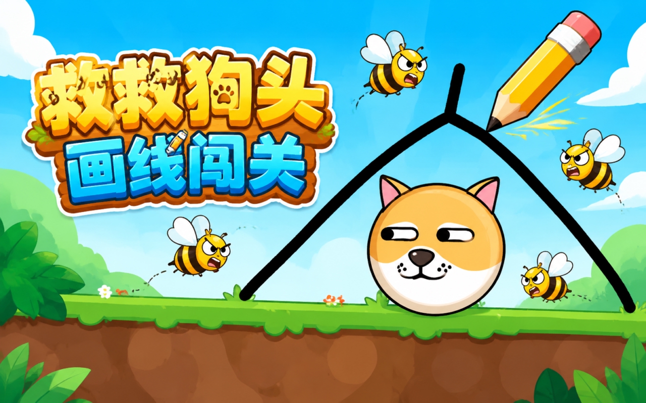 救救狗头画线闯关