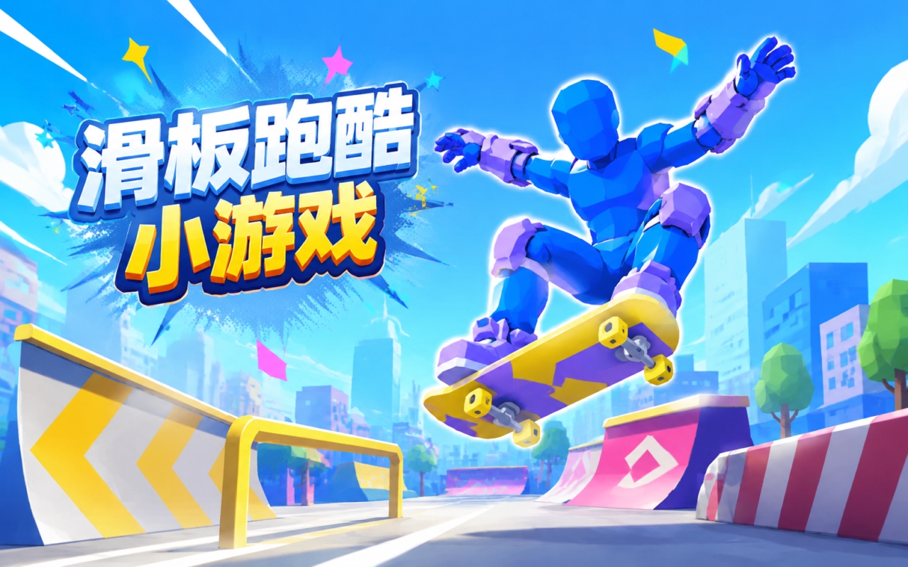 滑板跑酷小游戏
