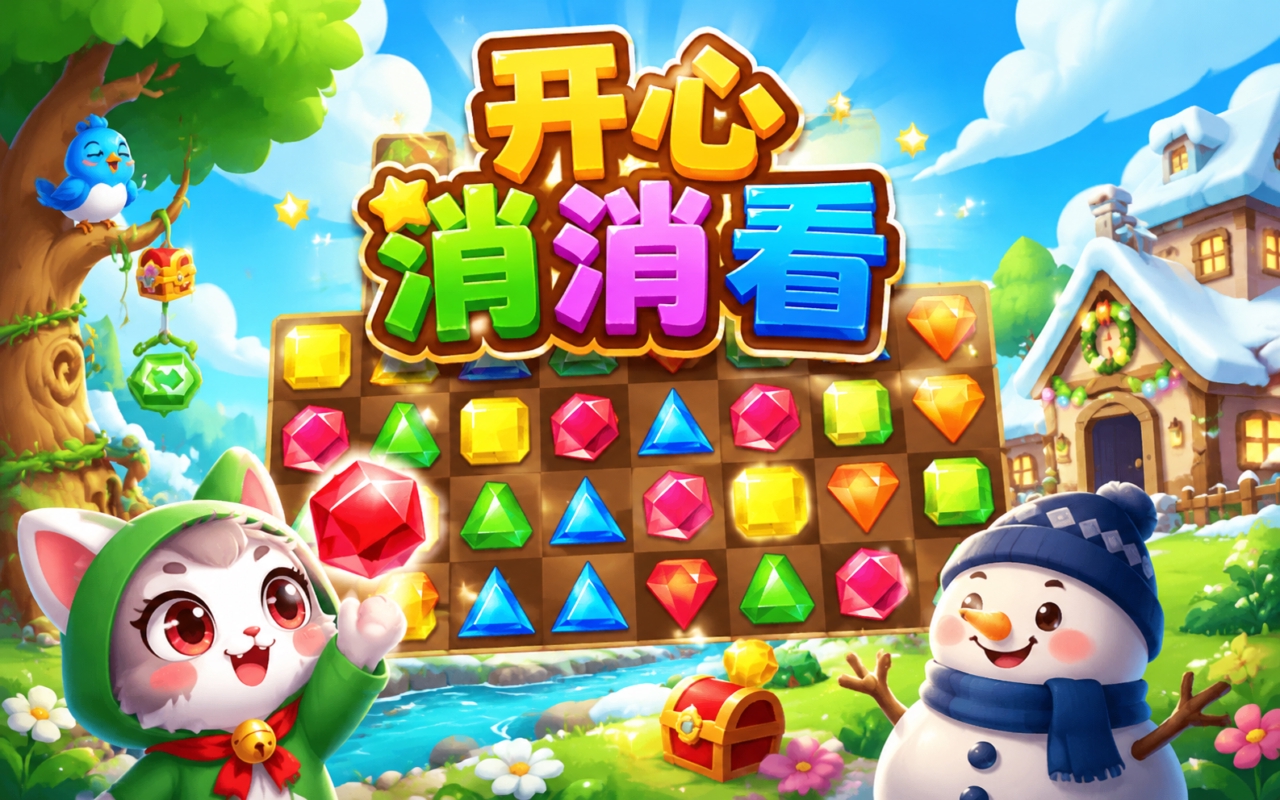 开心消消看