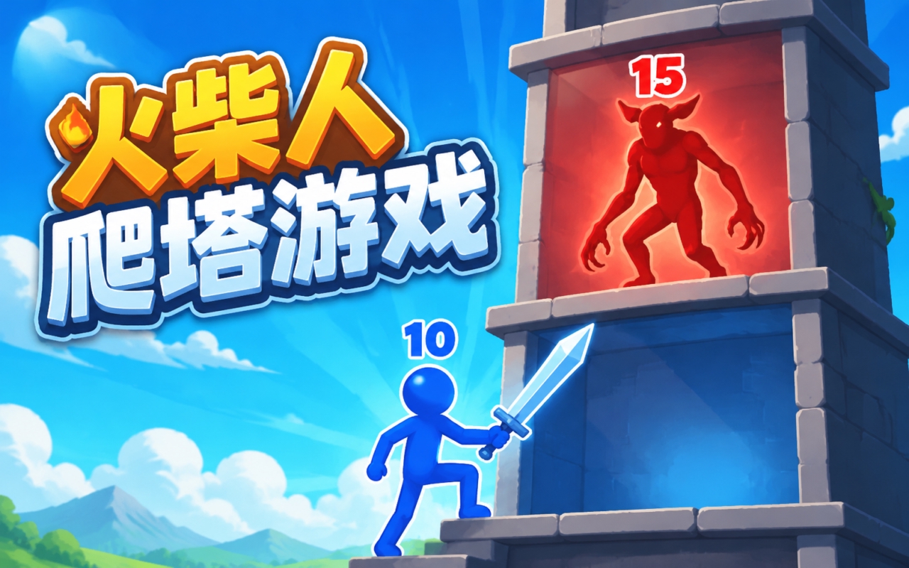 火柴人爬塔游戏