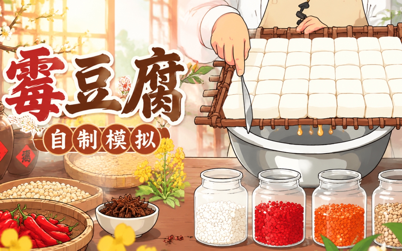 霉豆腐自制模拟