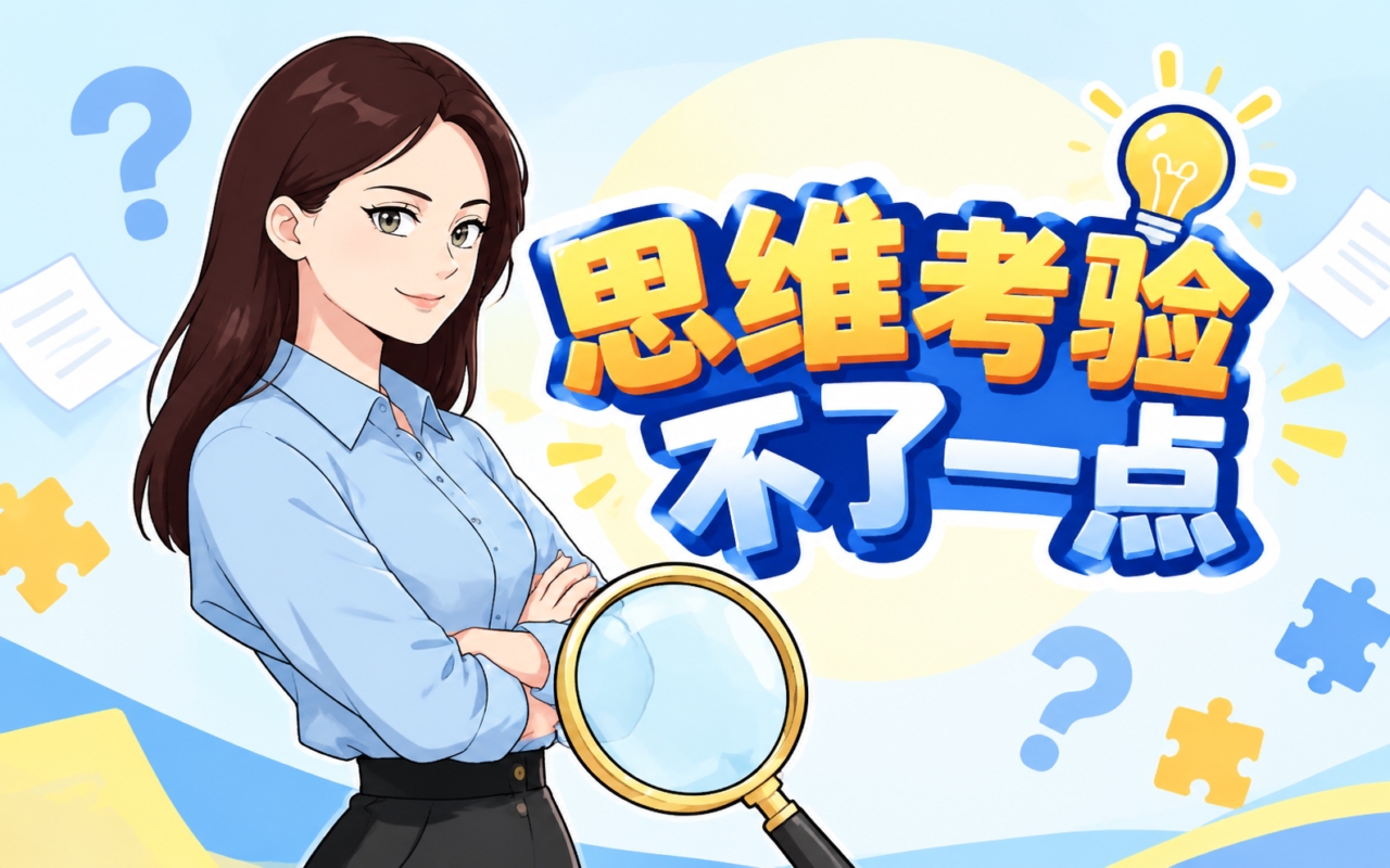 思维考验不了一点