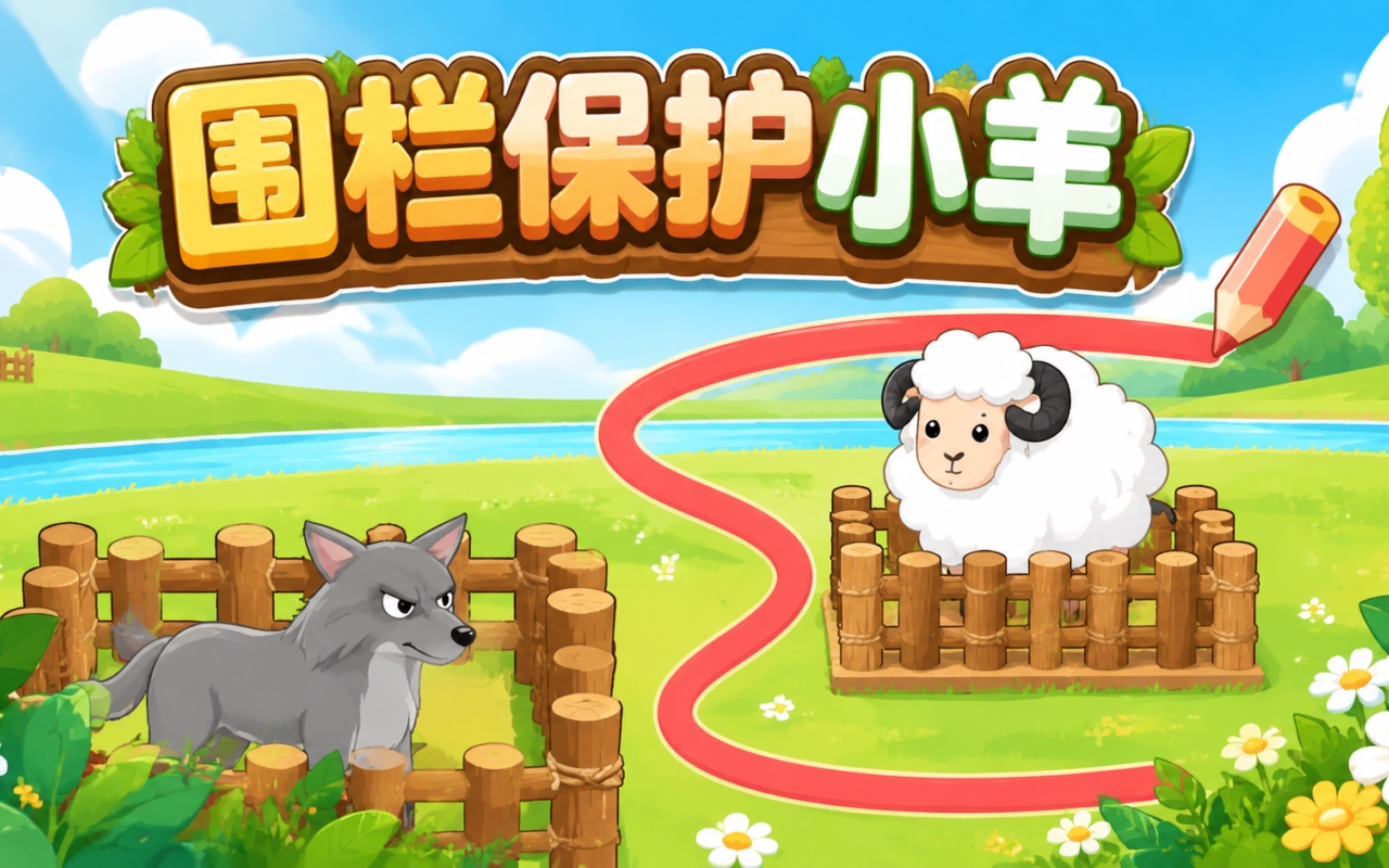 围栏保护小羊
