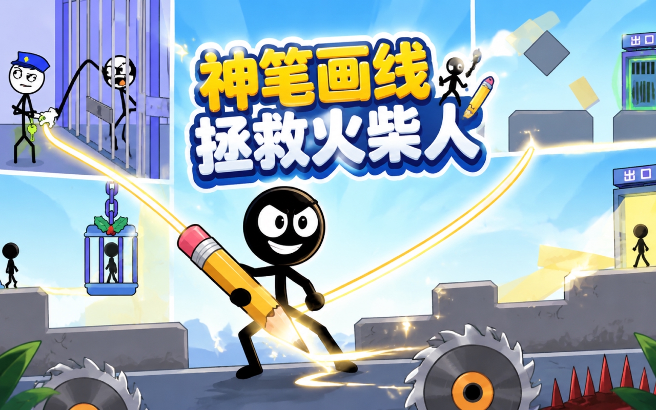 神笔画线拯救火柴人