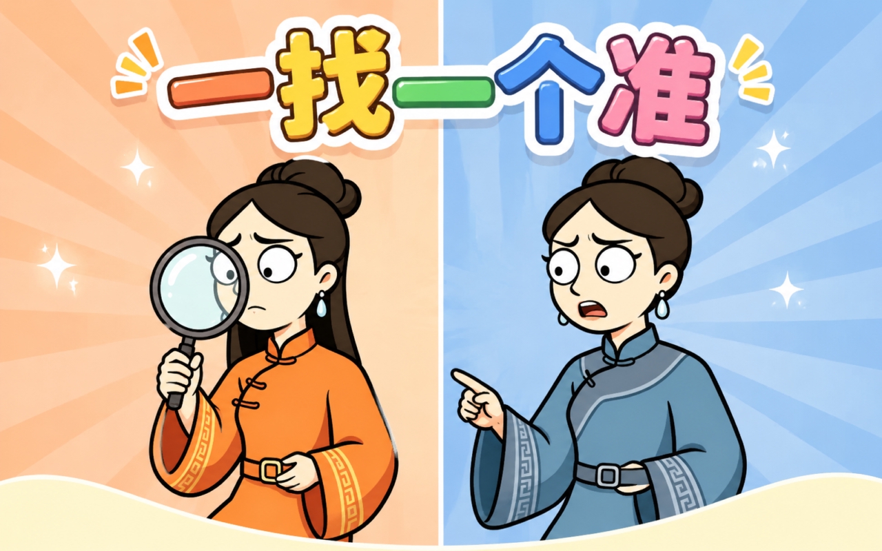 一找一个准