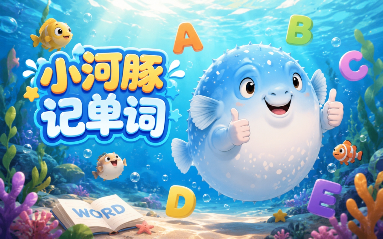 小河豚记单词