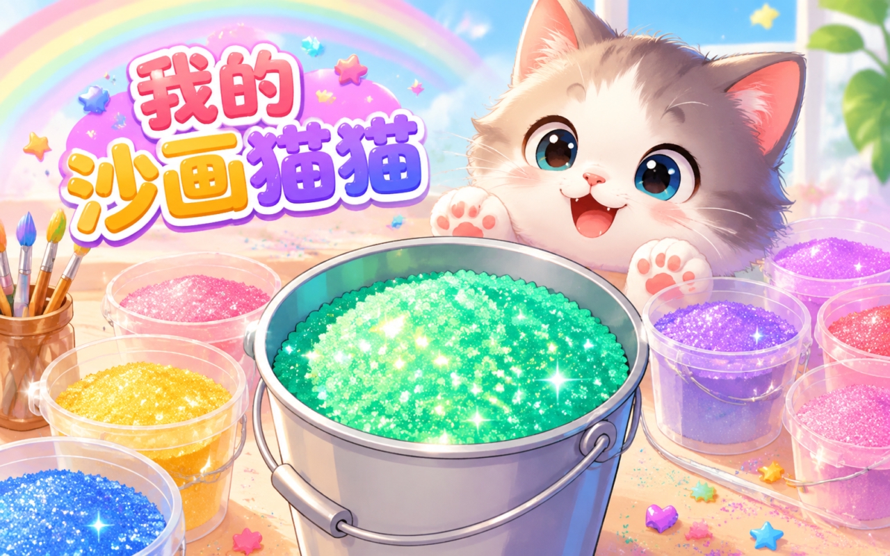 我的沙画猫猫