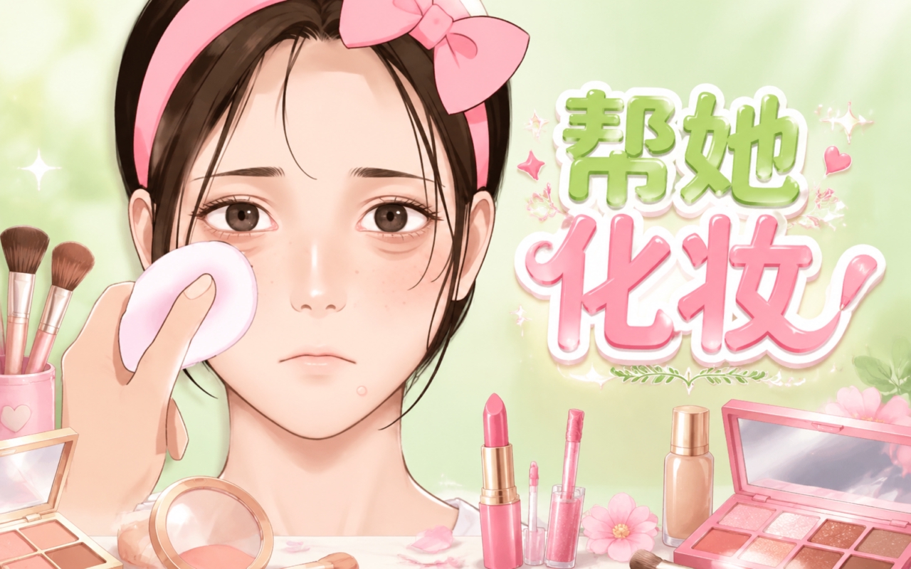 帮她化妆