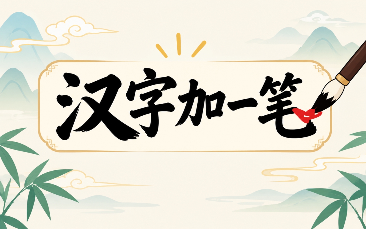 汉字加一笔