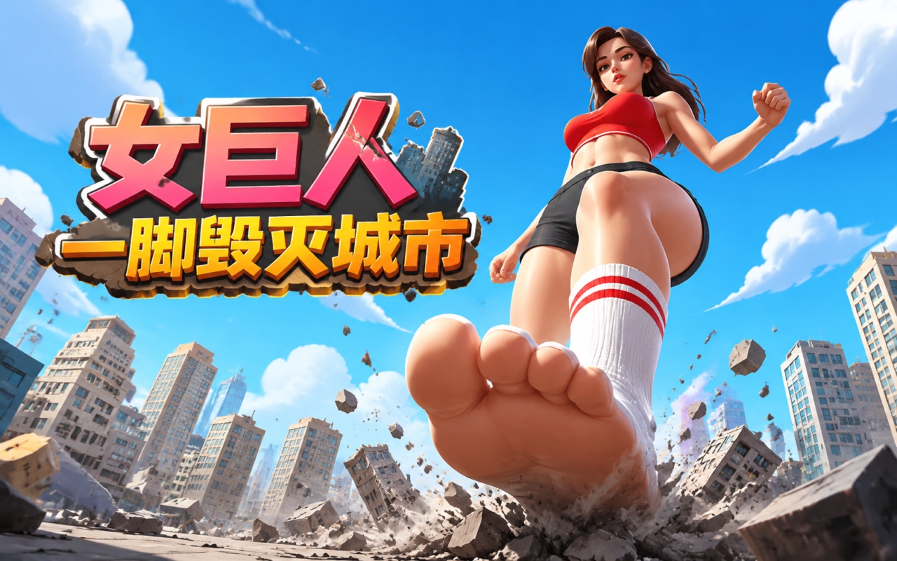 女巨人一脚毁灭城市