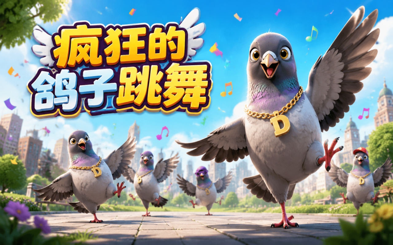 疯狂的鸽子跳舞