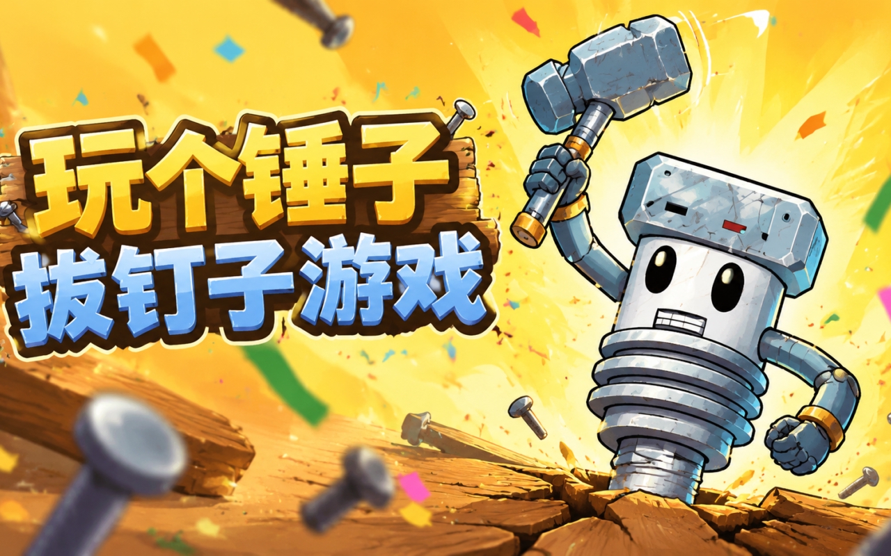 玩个锤子拔钉子游戏