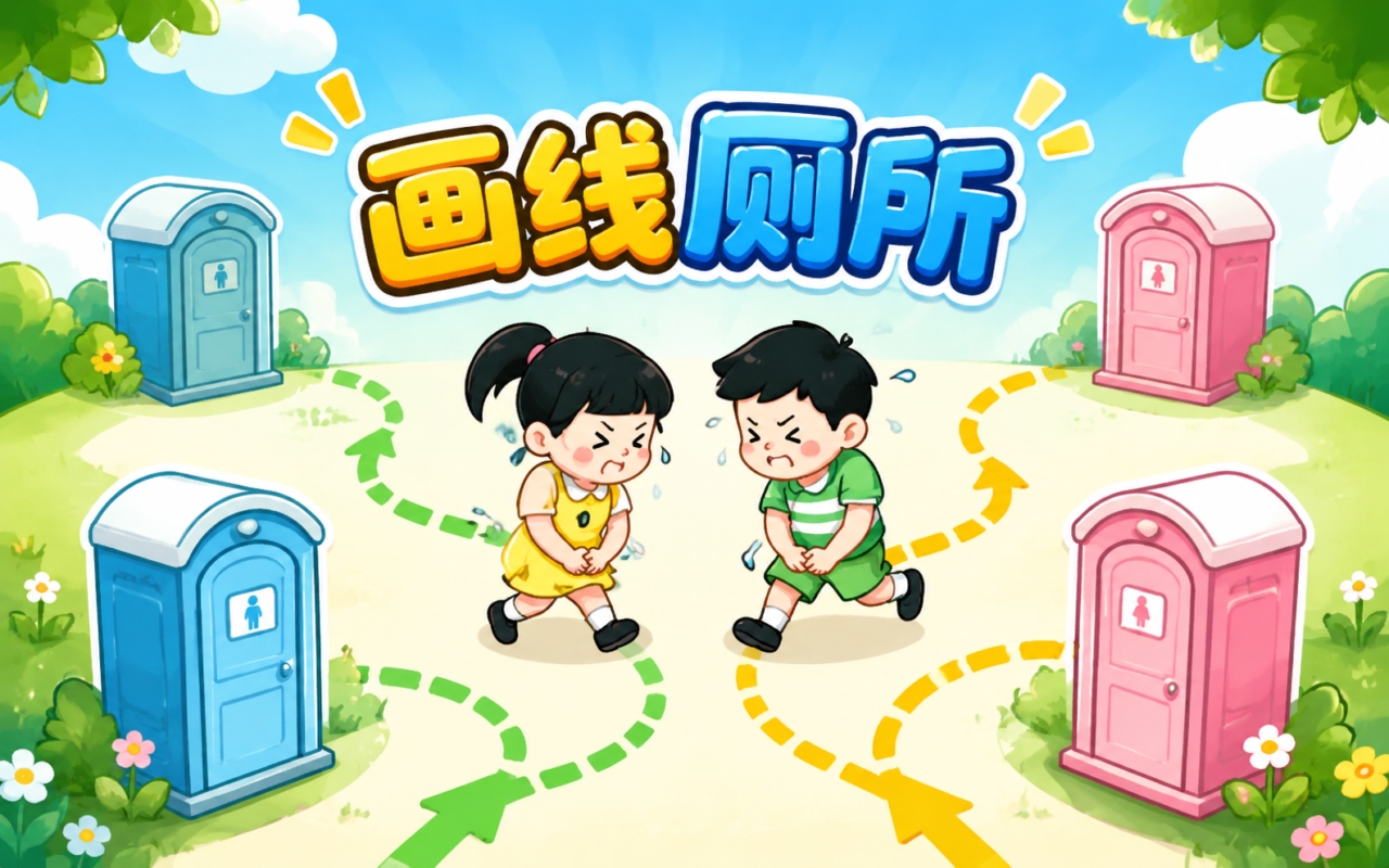 画线厕所