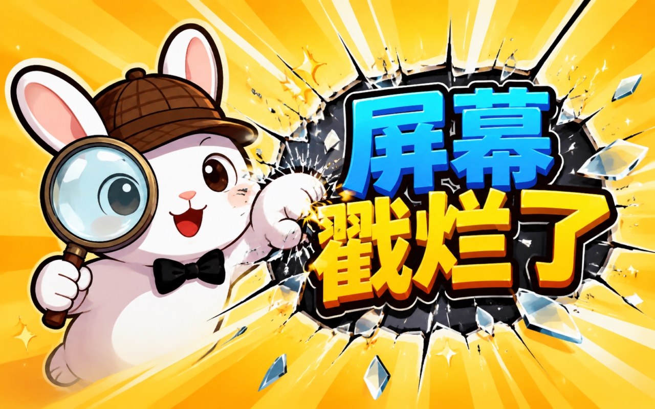 屏幕戳烂了