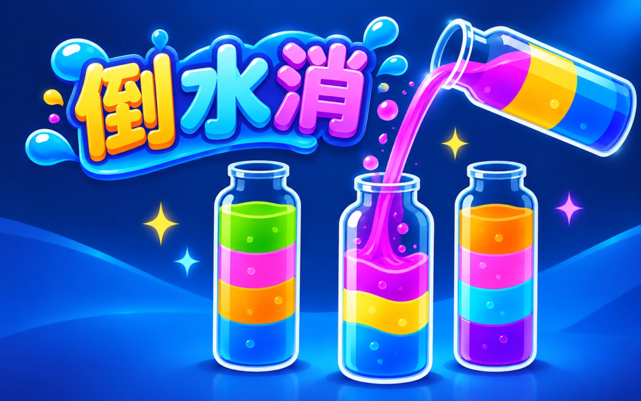 倒水消