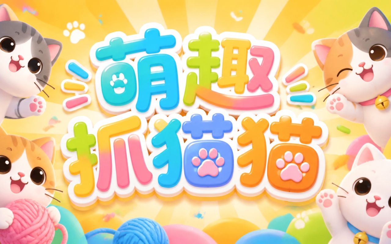 萌趣抓猫猫