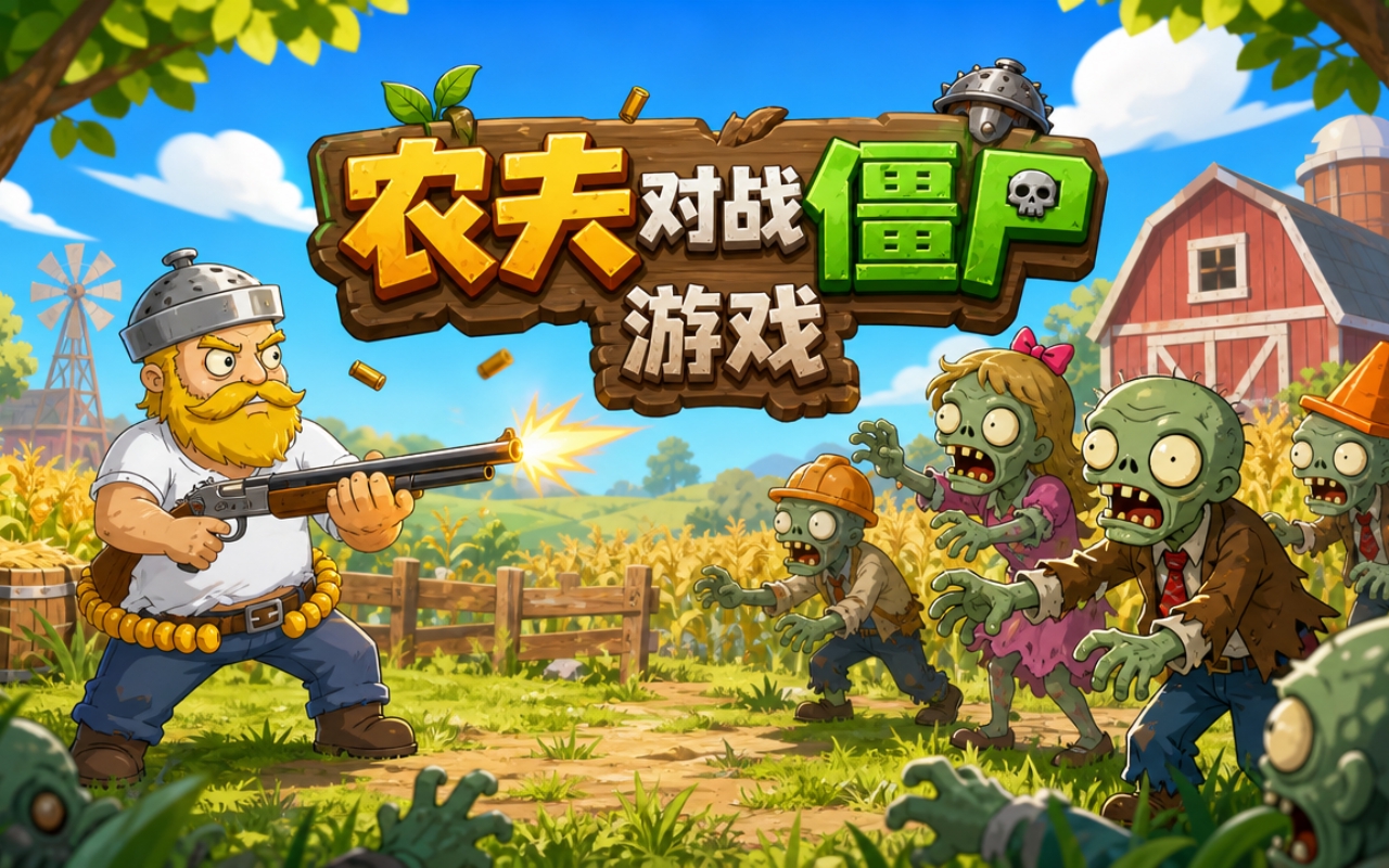 农夫对战僵尸游戏