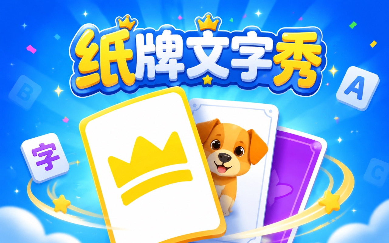 纸牌文字秀
