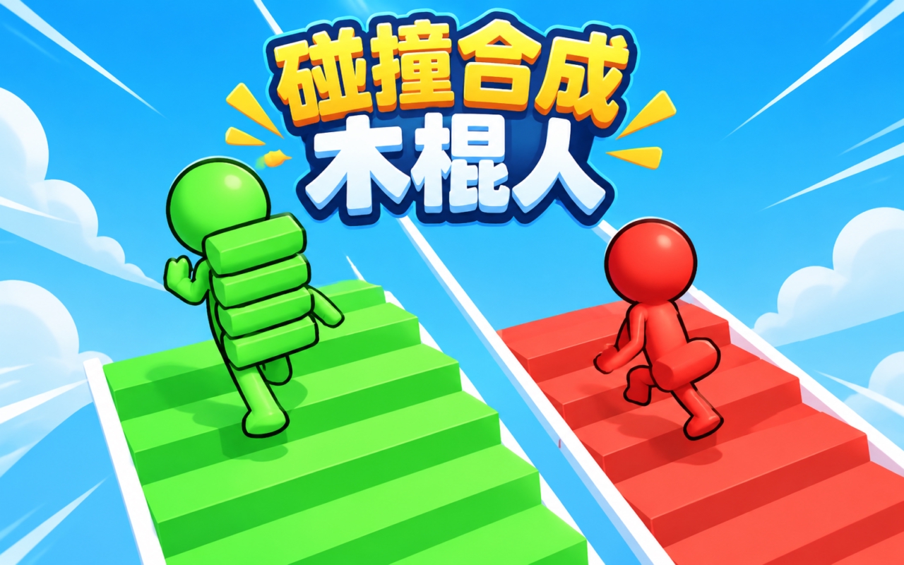 碰撞合成木棍人