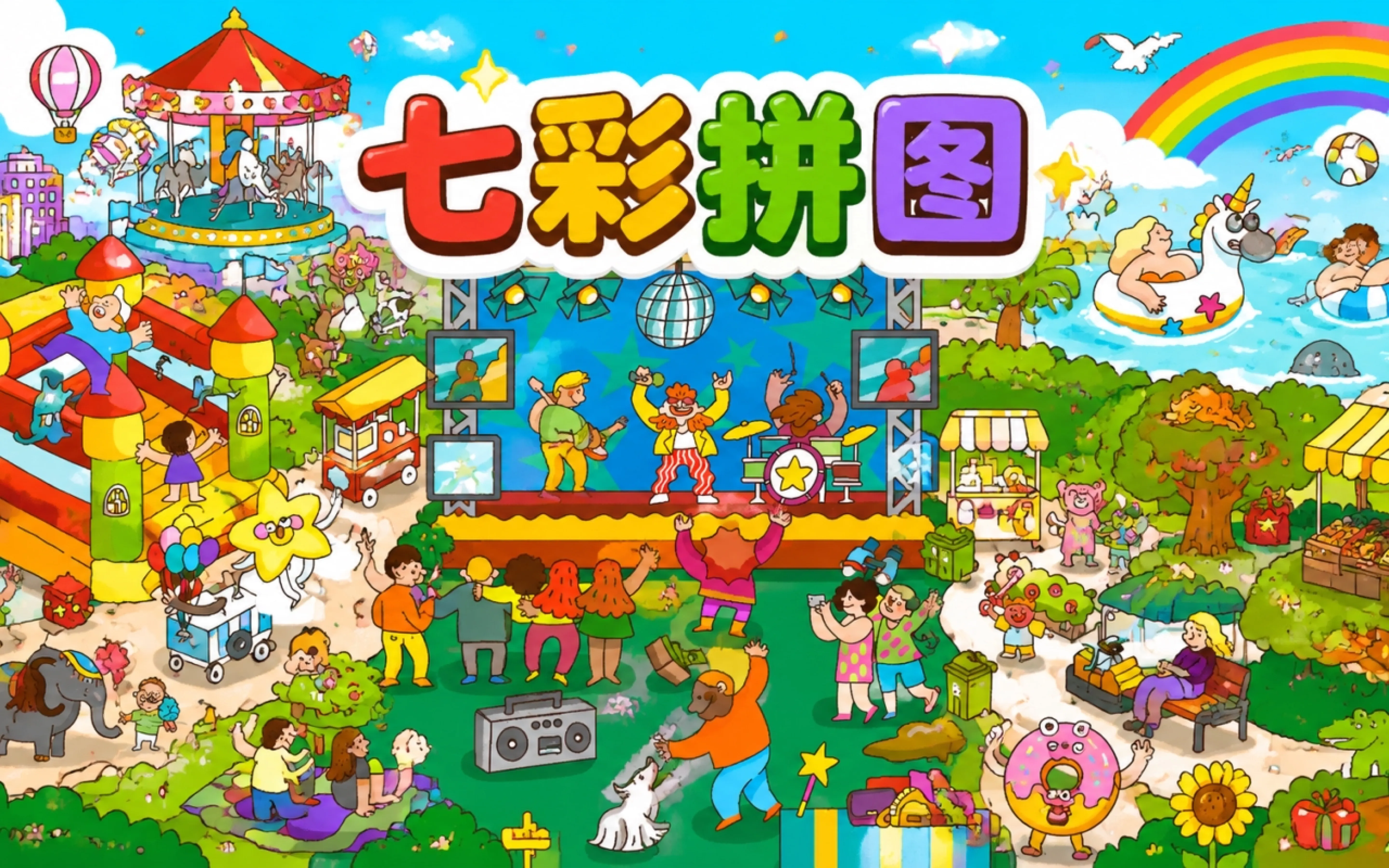 七彩拼图