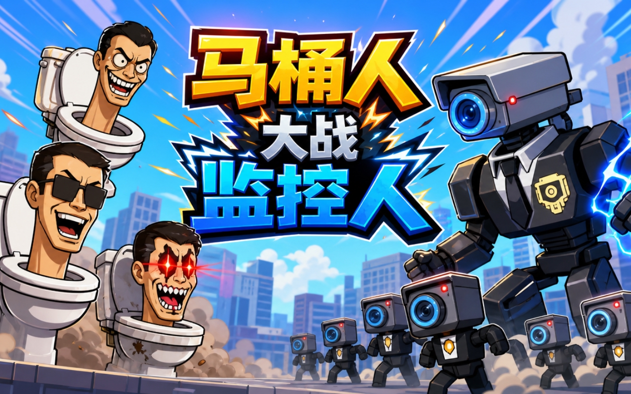 马桶人大战监控人
