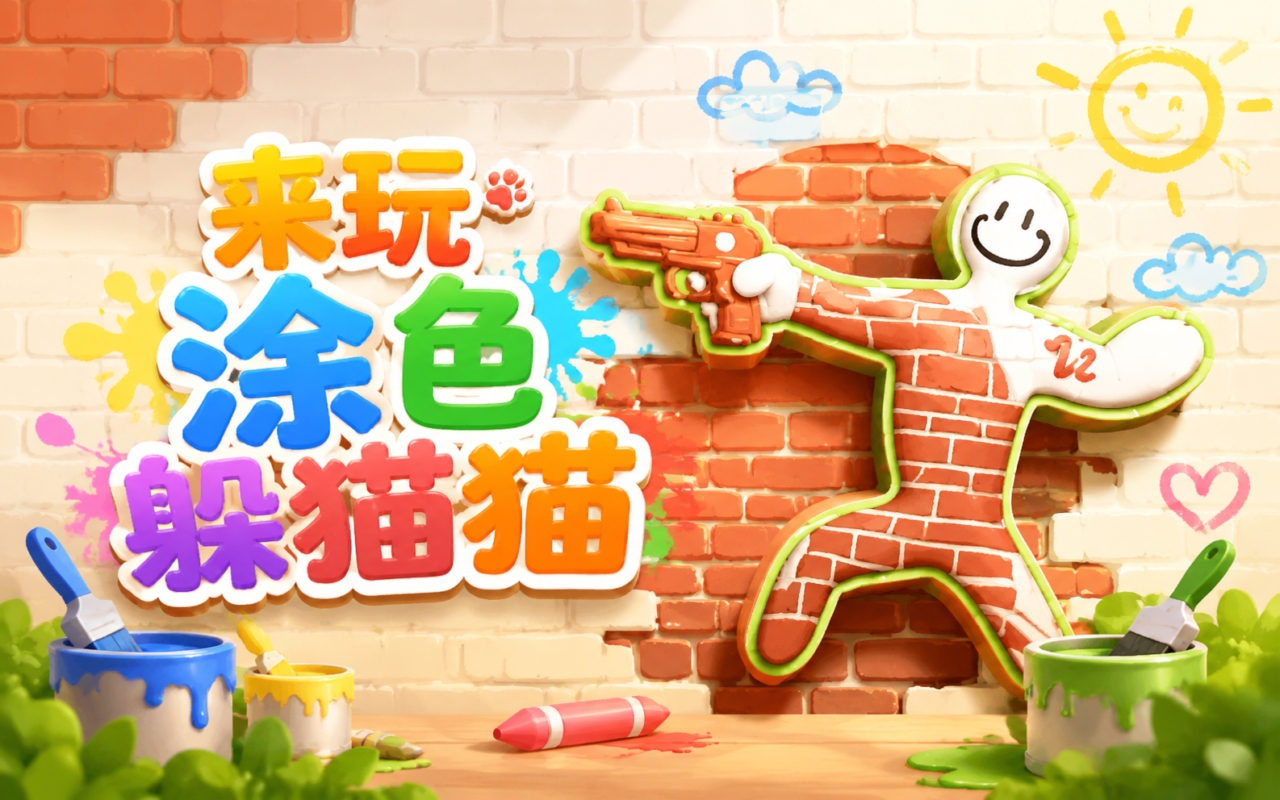 来玩涂色躲猫猫