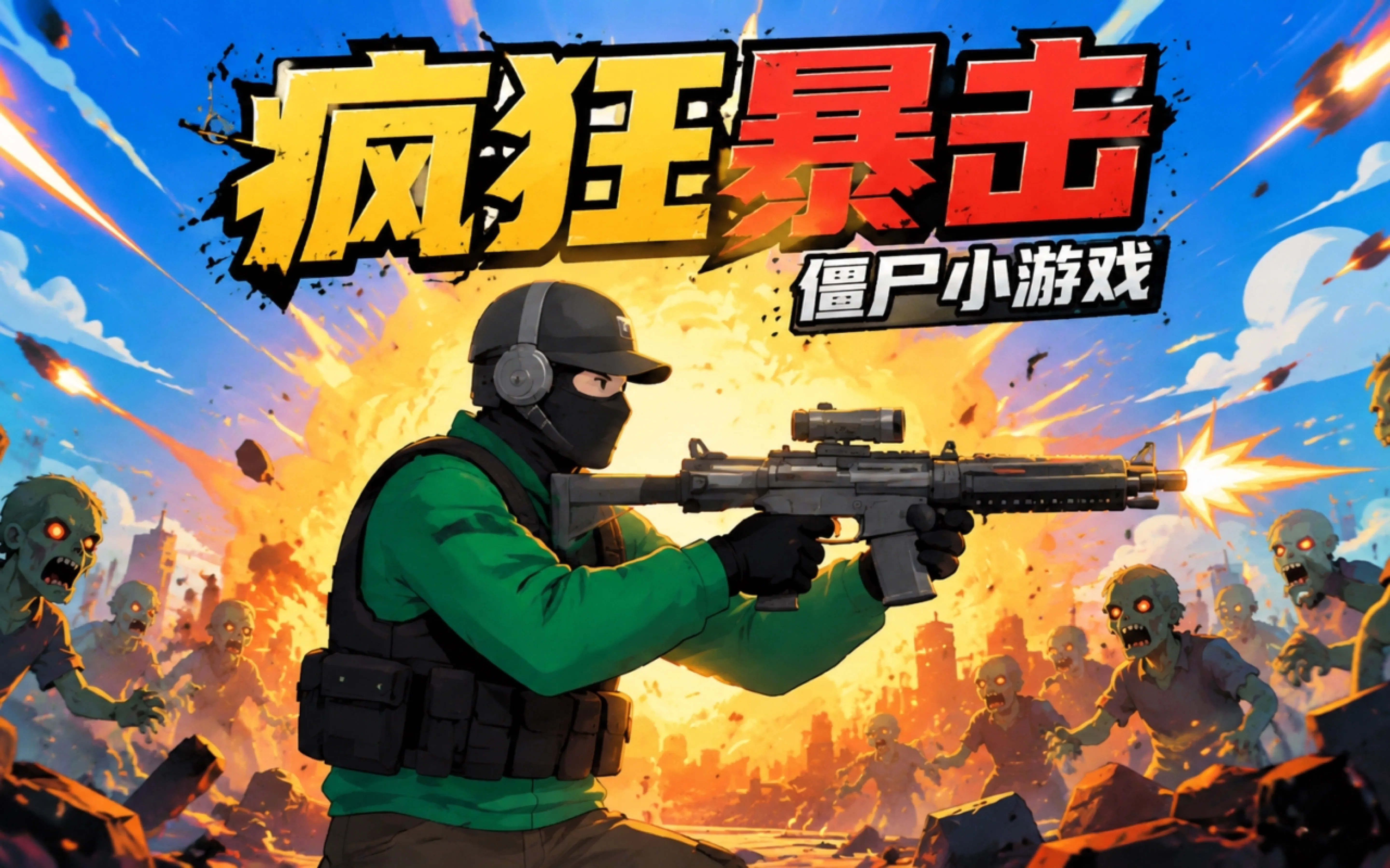 疯狂暴击僵尸小游戏