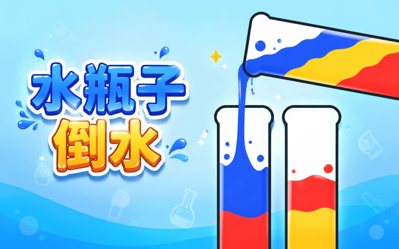 水瓶子倒水