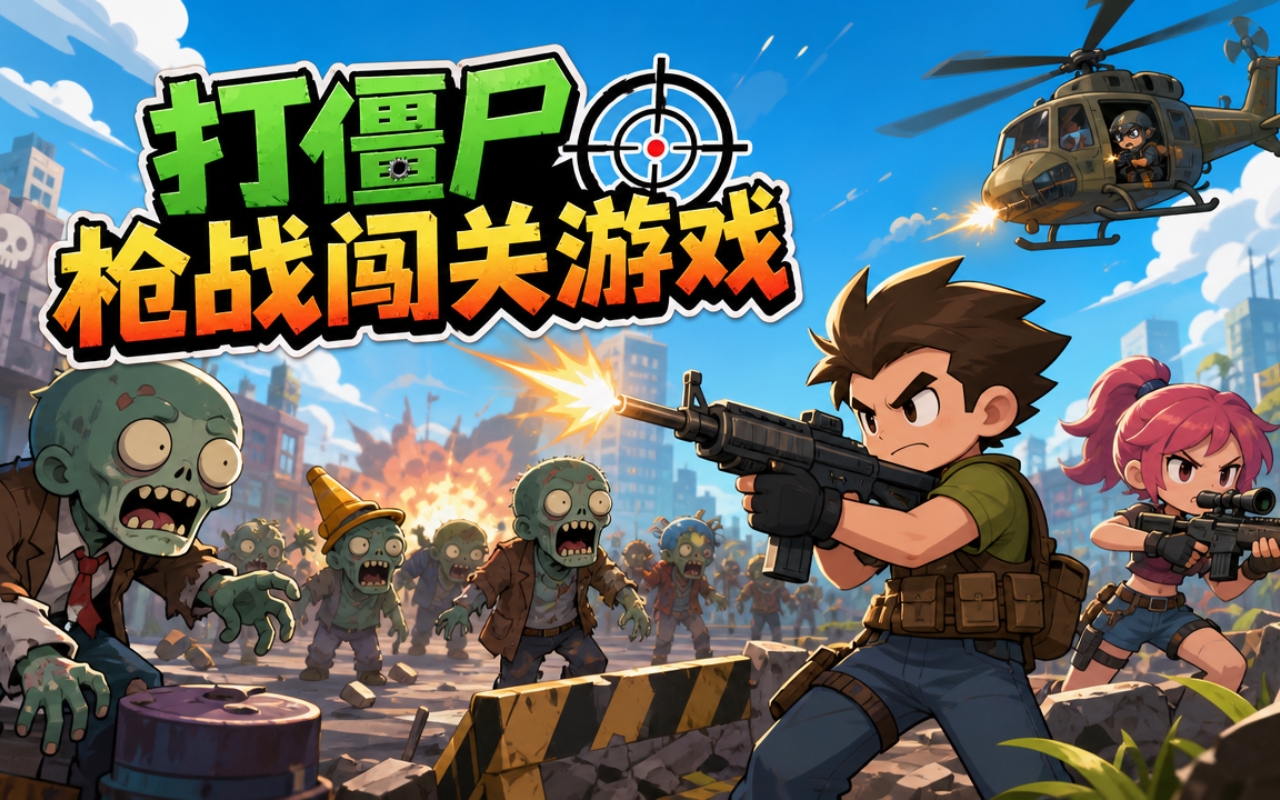 打僵尸枪战闯关游戏