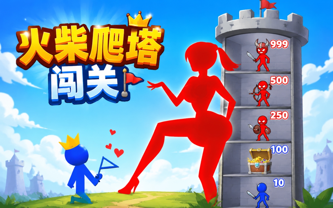 火柴爬塔闯关