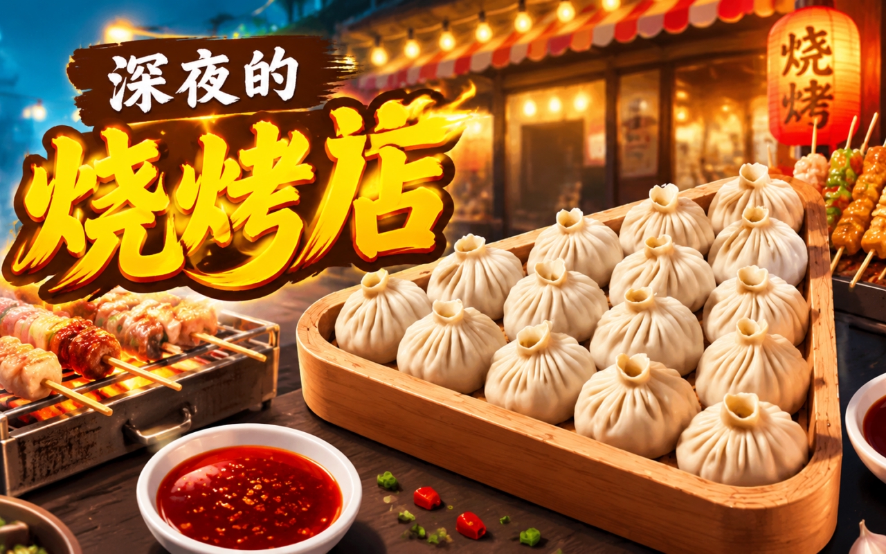 深夜的烧烤店