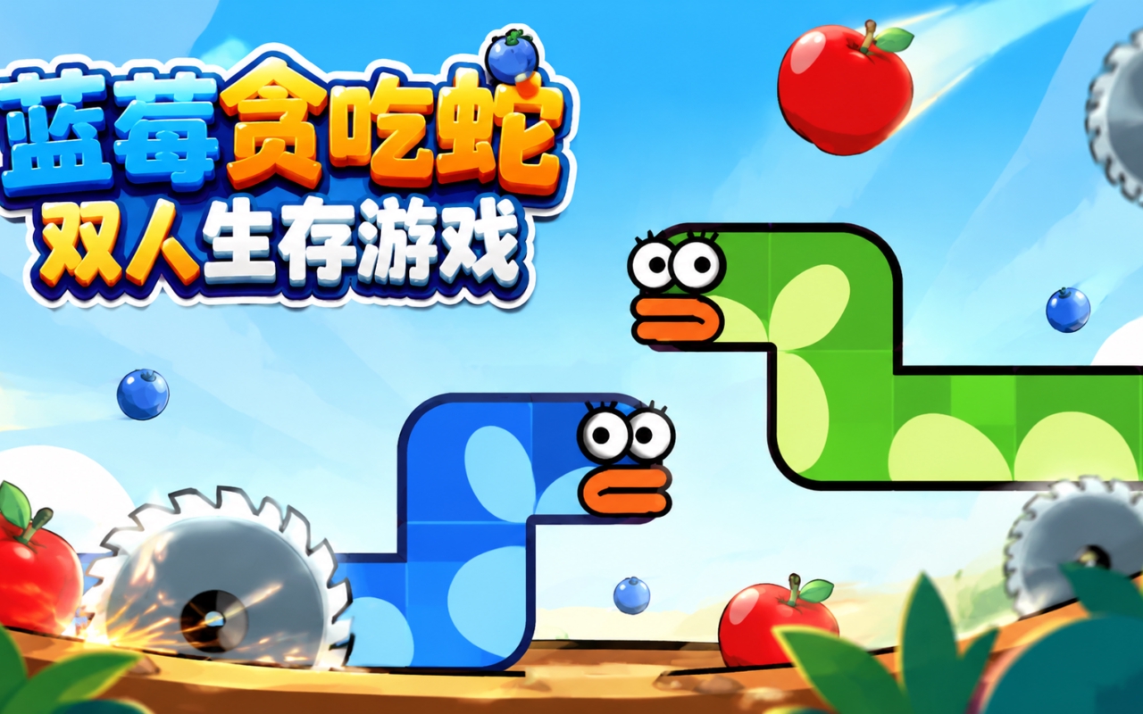 蓝莓贪吃蛇双人生存游戏