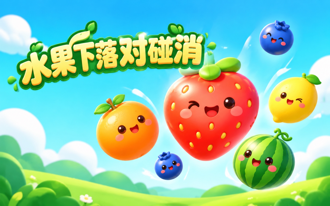 水果下落对碰消