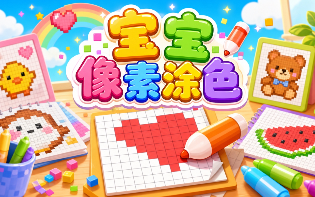 宝宝像素涂色