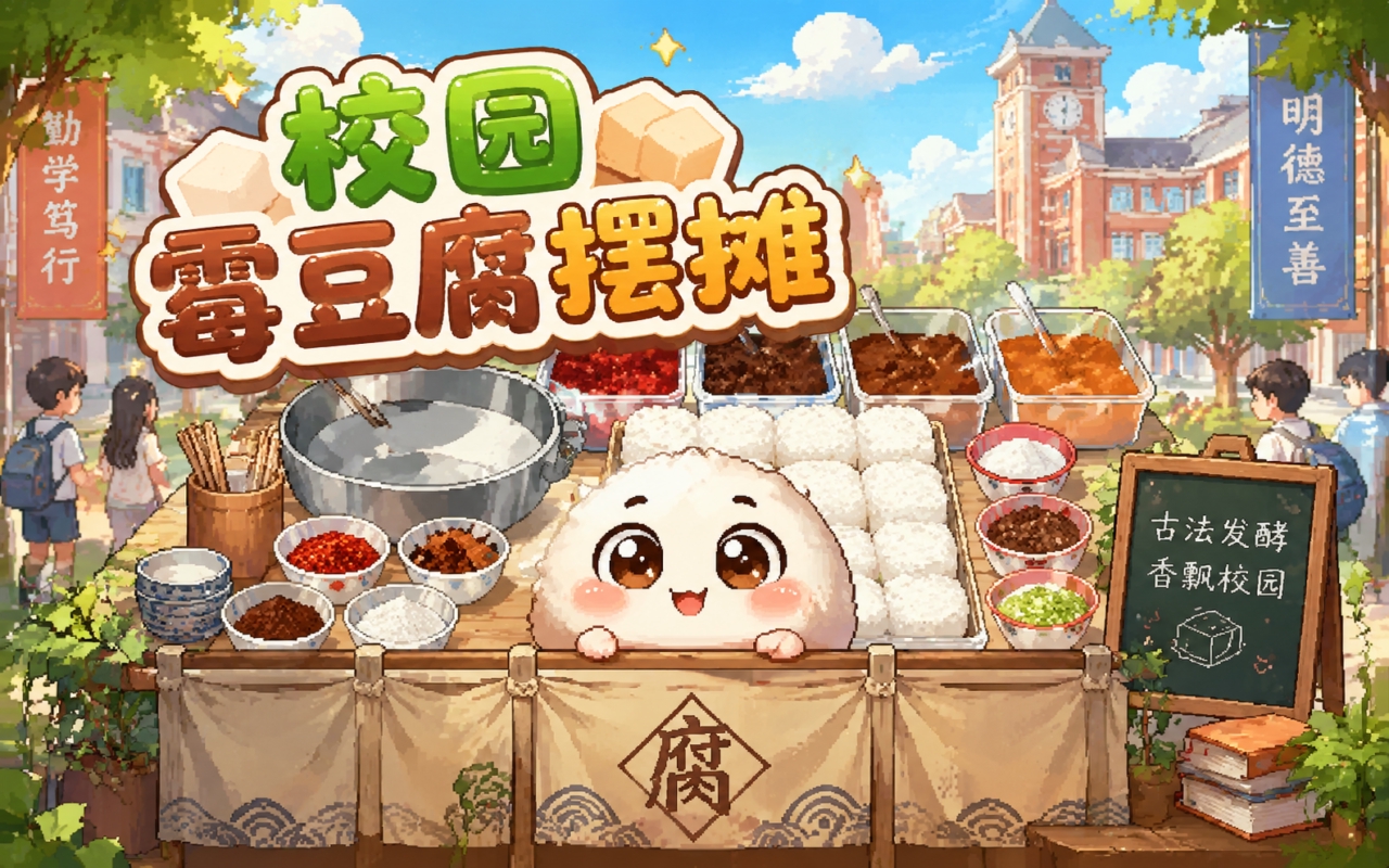 校园霉豆腐摆摊