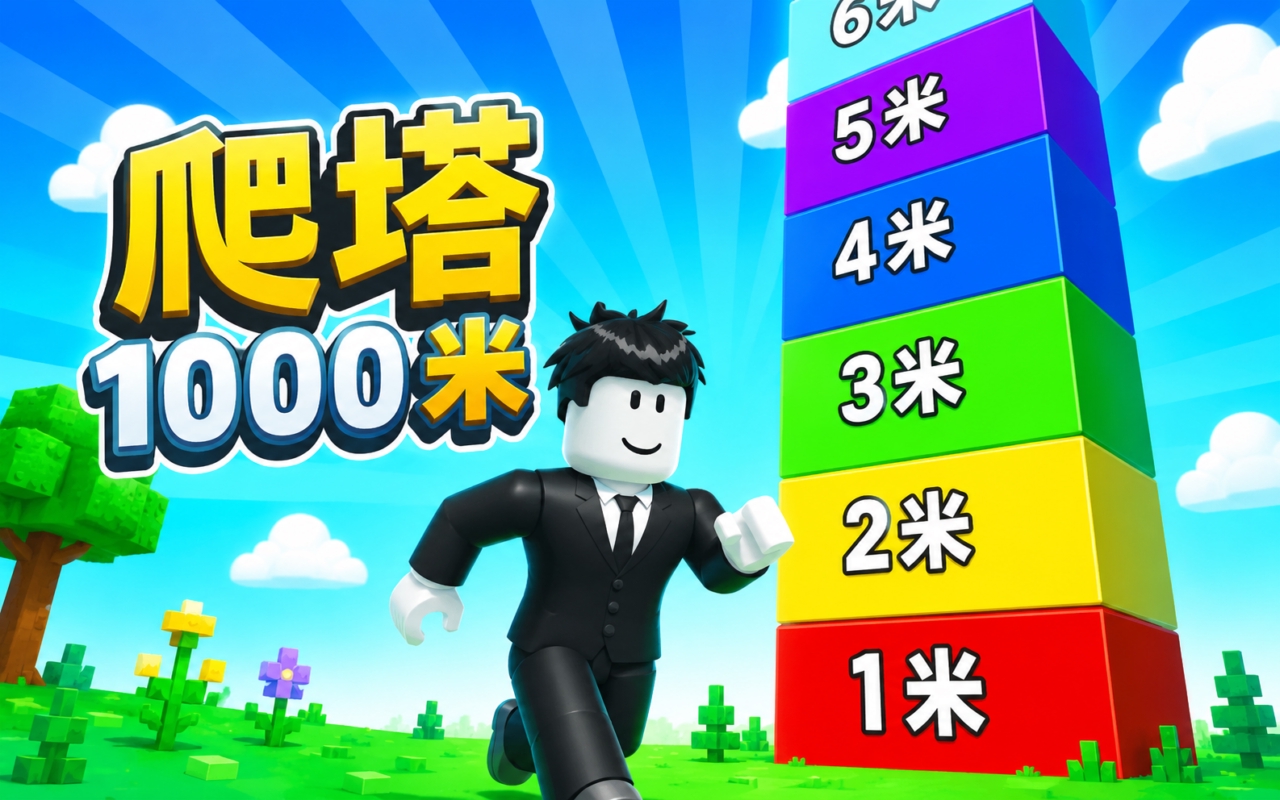 爬塔1000米