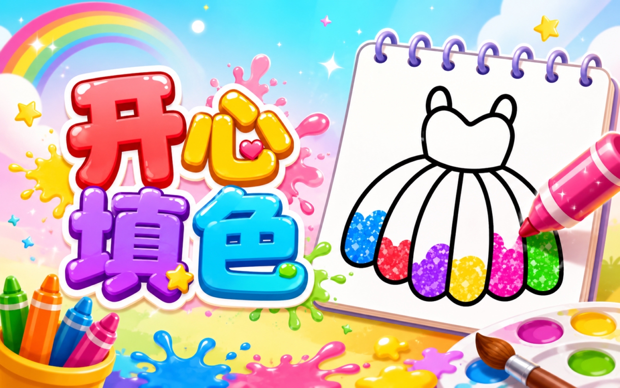 开心填色